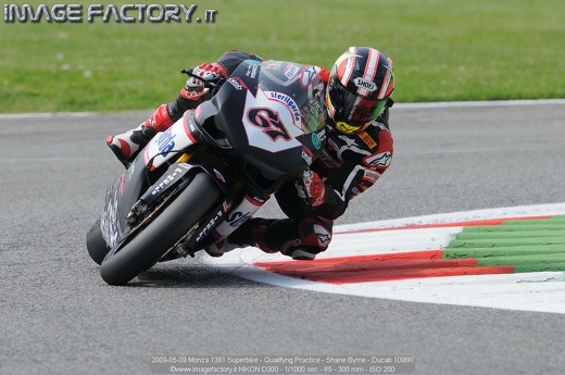 2009-05-09 Monza 1381 Superbike - Qualifyng Practice - Shane Byrne - Ducati 1098R